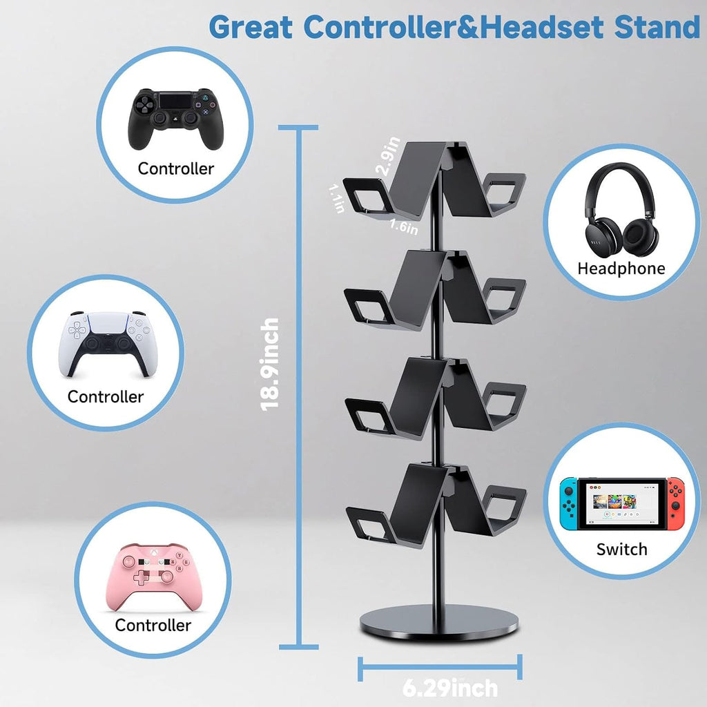 Controller Holder 4 Tier,Headphone Stand for Xbox PS5 PS4 - Image 3