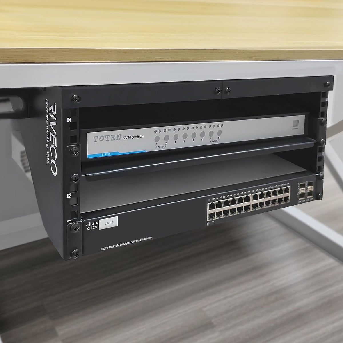 5U Wall Mount Rack for Network Reinforced Heavy Load 66LBS Small Server Racks Vertical & Horizontal Mounting for 19 inches IT & Studio Equipment. - Image 6