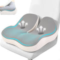 Seat Cushion, Memory Foam for Sit Bone and Back Pain Relief | Dual-Hole Ventilation, Coccyx,Sciatica and Tailbone Hip Relief ,Posture Support ,Office Chair and Car Seat,Home Use by OVRST