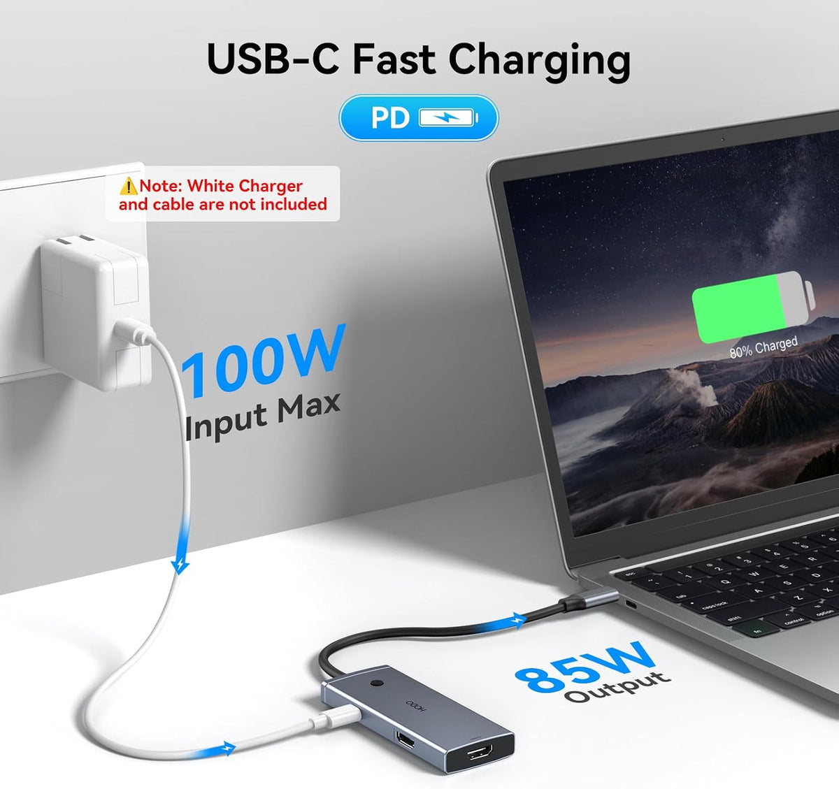 HODO Docking Station to Dual HDMI Monitors USB C to Dual HDMI Adapter 4K - Image 7