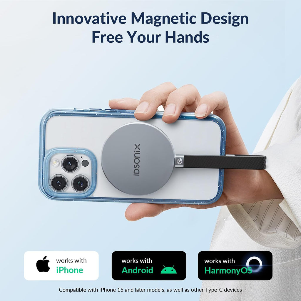 iDsonix 2TB External SSD, Magnetic Portable SSD Up to 2000MB/s - USB-C, USB 3.2 Gen 2x2 External Solid State Drive Compatible with Tablet, Laptop, Camera, Smartphone - iQ20 - Image 2