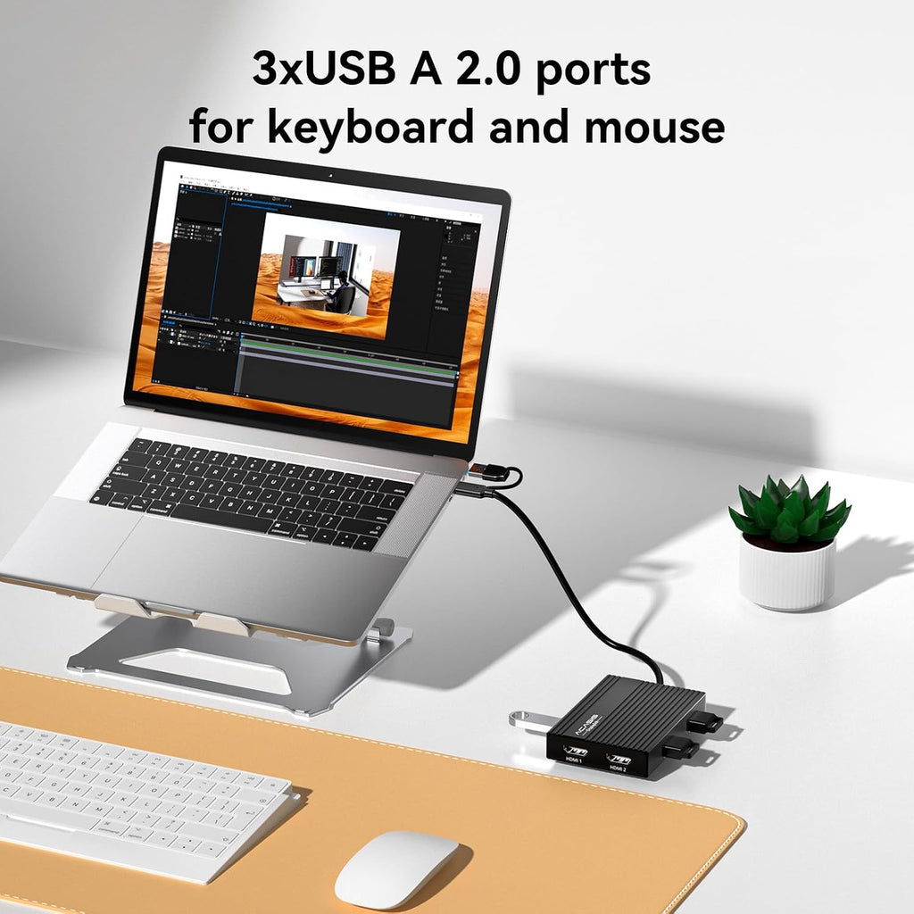 ACASIS USB C to Dual HDMI DisplayLink Adapter for Mac M1/M2/M3/M4/Windows - Image 7