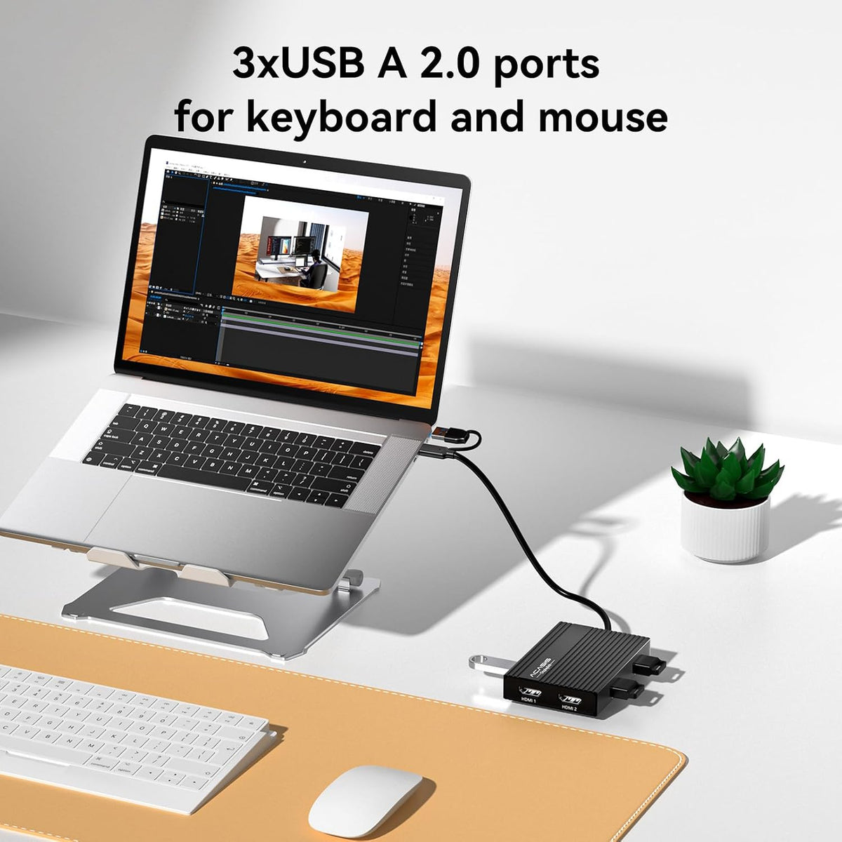 ACASIS USB C to Dual HDMI DisplayLink Adapter for Mac M1/M2/M3/M4/Windows - Image 7
