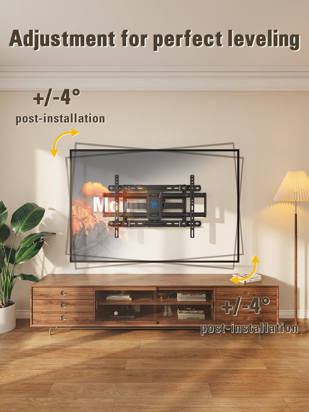 Mounting Dream UL Listed Full Motion TV Wall Mount for Most 42-84 Inch TVs - Image 6