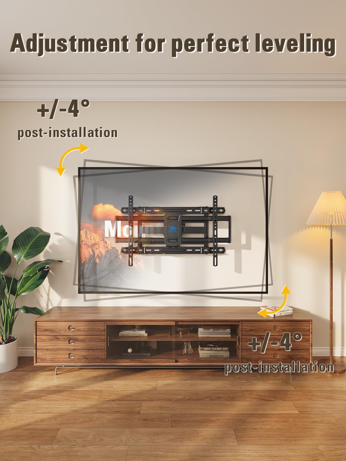 Mounting Dream UL Listed Full Motion TV Wall Mount for Most 42-84 Inch TVs - Image 6