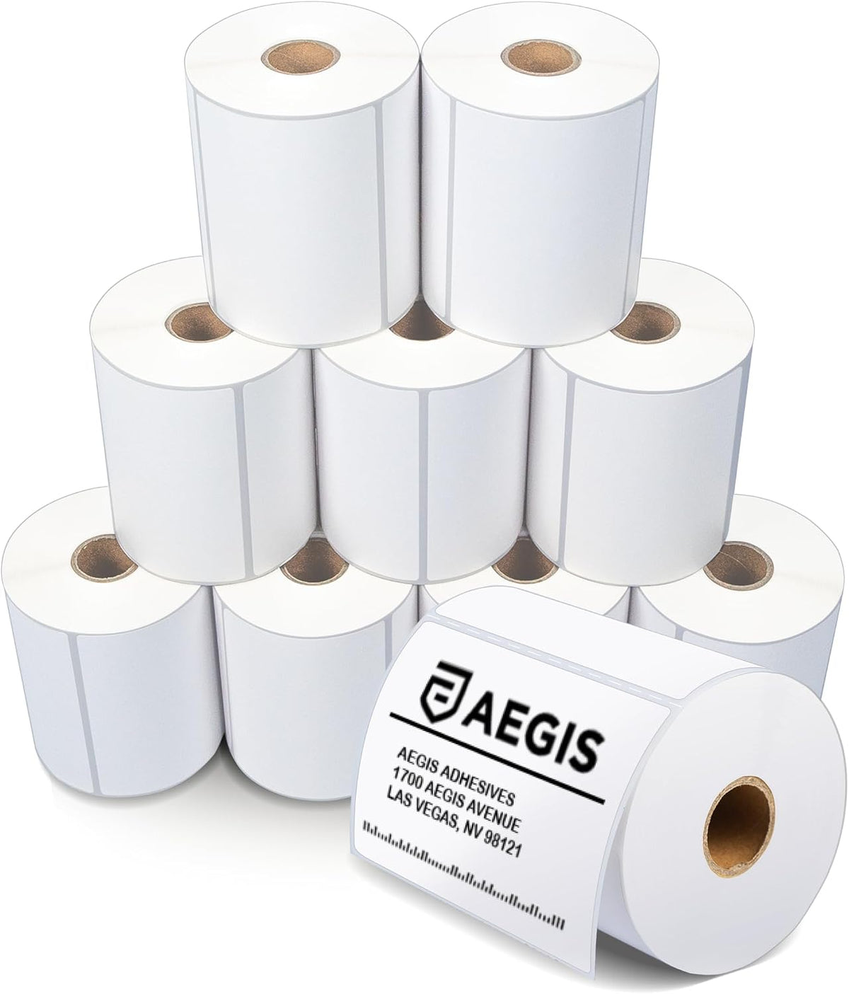 4" X 3" Direct Thermal Labels (5000 Count, 10 Rolls) by Aegis Adhesives