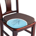 SINOSSO 1 Pack Memory Foam Chair Cushions for Dining Chair, Friendly Woven Fabric 16" U-Shape Comfortable Kitchen Chair Pad, Removable Slip Resistant Seat Cushion (1 Piece, Dark Brown) by SINOSSO