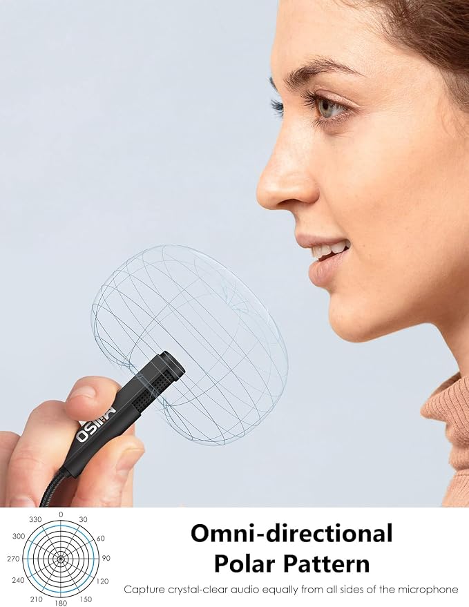 USB Microphone for Laptop Gooseneck Mini USB Computer Microphone | Portable Plug & Play Omnidirectional External PC Microphone for YouTube, Streaming, Podcasting, Recording, Gaming - 1 FT - Image 3