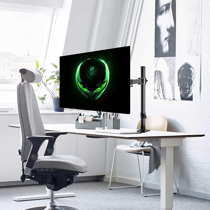 Single Monitor Desk Mount for 13-39" Screens, Vesa Mount | Monitor Mount with VESA Extension Kit 75×75 to 200×200mm - Image 2