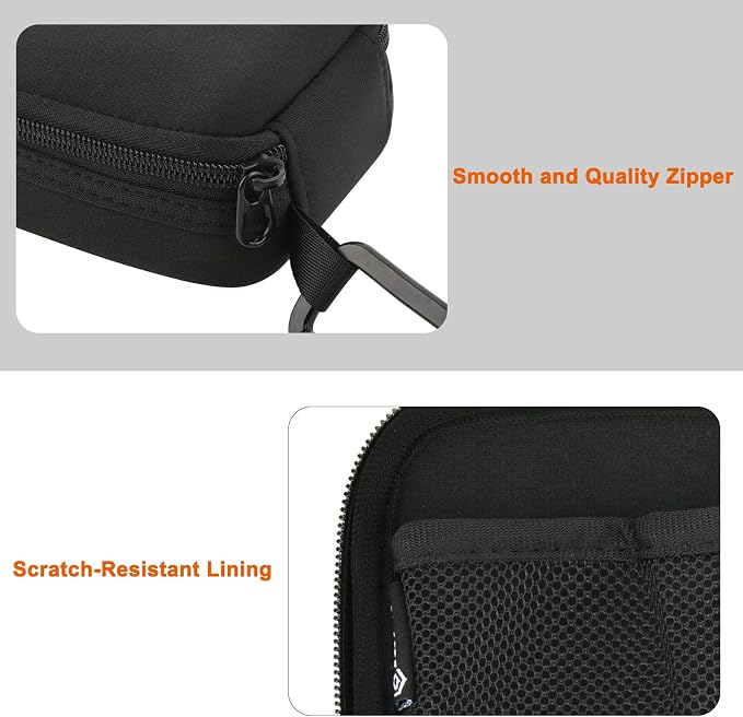 Small Travel Charger Organizer Case for MacBook Power Adapter | Portable Carrying Storage Pouch, fits Mac Book Charger, Laptop Accessories Cables, Cords, USB Drives, Earphones, Case Only - Image 5