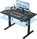 Klicelor 40 Inch Electric Standing Desk, Height Adjustable Office Desk, Sit Stand Up Computer Desk with Memory Preset, Two-Piece Desktop, Black by Unknown