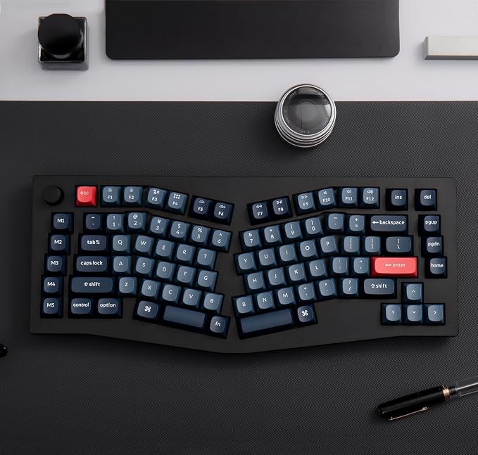 Keychron V10 Max Alice Layout Wireless Mechanical Keyboard, 75% QMK/VIA Custom Keyboard with Knob, 2.4GHz/Bluetooth/Wired, Hot-Swappable RGB, Gasket Mount for Mac Windows Linux - Image 2