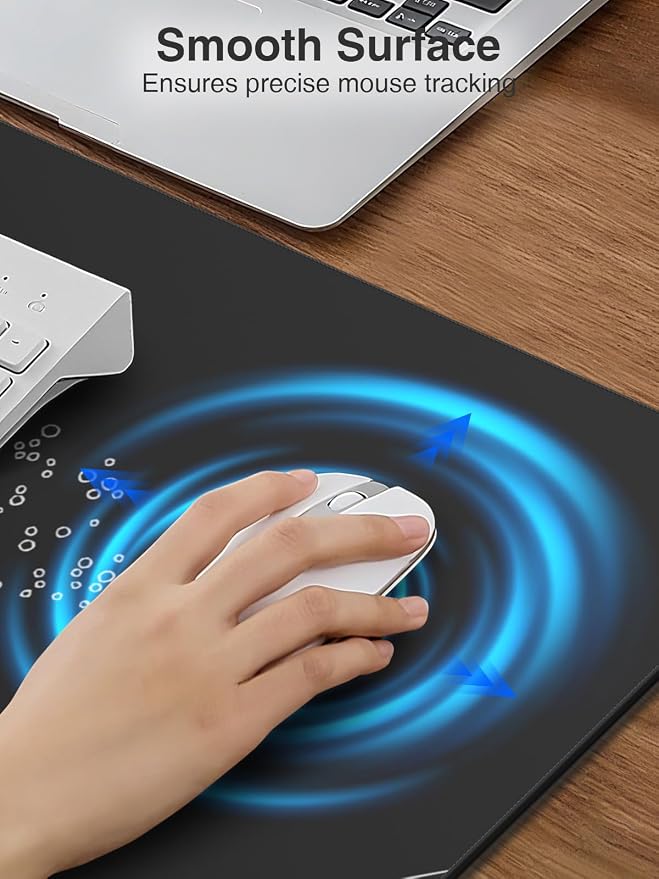 Magnetic Wireless Charging Mouse Pad, 31.5"x15.8" Large Desk Mat | Waterproof Mousepad, Smooth Glide, Stitched Edge, Non-Slip Rubber Base, Desk Pad Computer Keyboard Mat, No Adapter - Image 5
