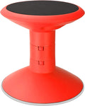 Storex Wiggle Stool – Active Flexible Seating for Classroom and Home Study, Adjustable 12-18 Inch Height, Red (00302U01C) by Storex