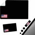 Mouse Pad Adhesive Bottom - Sticks to Any Surface - Portable - Webcam Covers and Screen Cleaner Included (USA Flag) by GeckoTravelTech