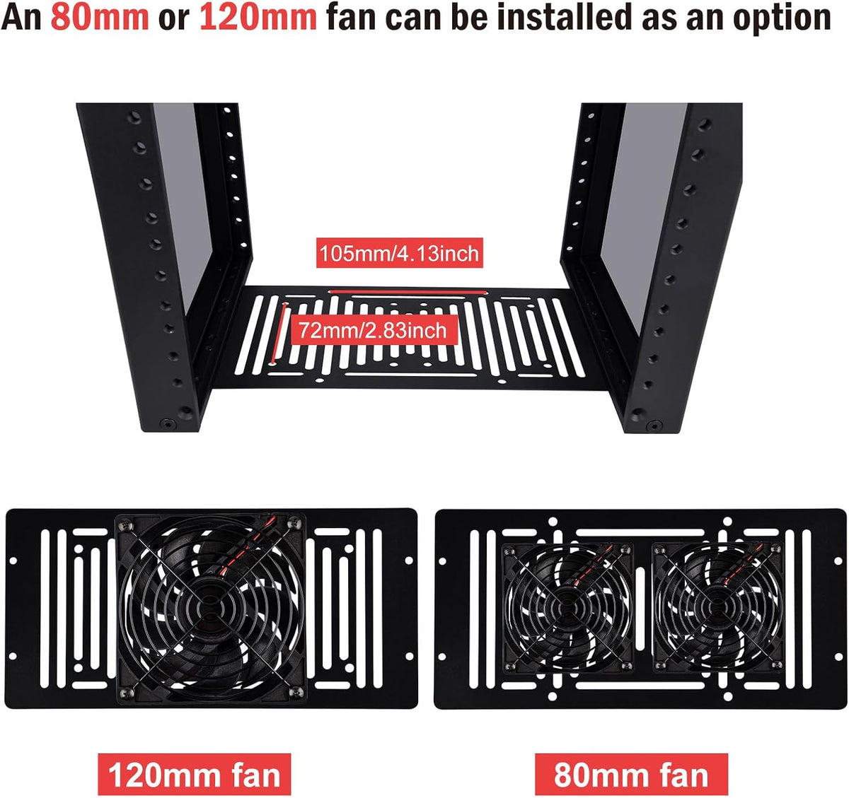 GeeekPi 4U Server Rack, 10 inch Mini Network Rack for Network, Servers, Audio, and Video Equipment, DeskPi RackMate T0 Rackmount, 7.87 inch Depth - Image 4