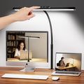 LED Desk Lamp with Clamp, Stepless Dimming Flicker-Free for Home Office | Architect Lamp, DC Adapter, 25 Modes, 12.8in Flexible Gooseneck, Eye-Friendly for Workbench & Reading by Unknown