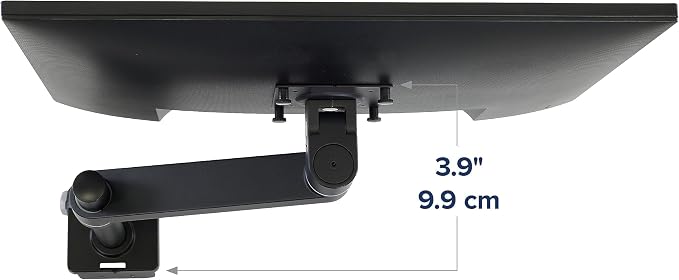 Ergotron – NX Single Monitor Arm, VESA Desk Mount – for Monitors Up to 34 Inches, 0 to 18 lbs – Matte Black - Image 7