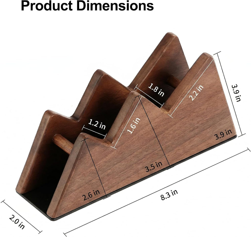 Solid Wood Controller Stand Dual Gaming Controller Holder for Desk - Image 7
