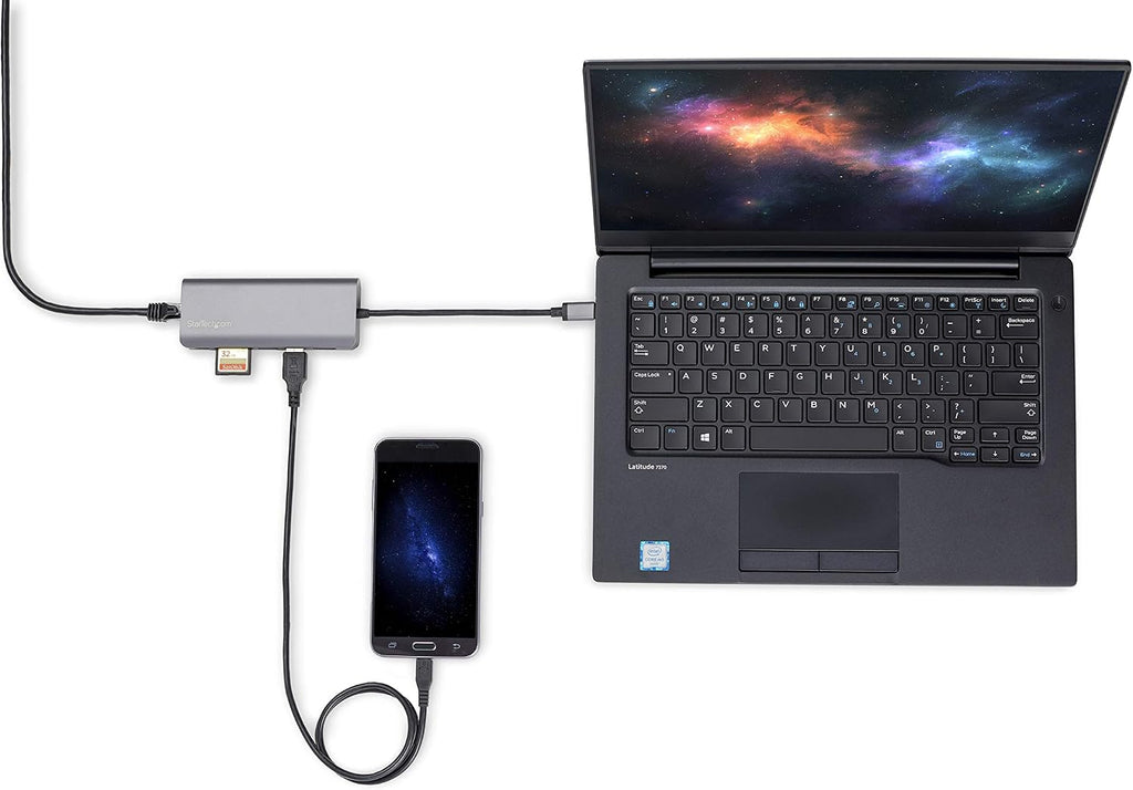 StarTech 6-in-1 USB-C Travel Dock, 4K HDMI, 100W PD, 3x USB Hub, SD, GbE - Image 6