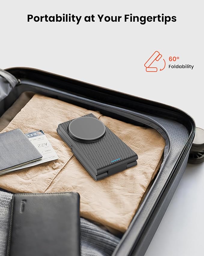 GEEKERA 3 in 1 Wireless Charging Station for Magsafe, Foldable Magnetic Wireless Charger Stand for Multiple Devices, Wireless Charger for iPhone 17 16-12 Series, Apple Watch 11-2, AirPods 4/3/2/Pro - Image 5