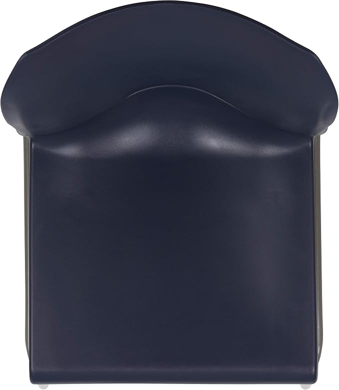 Flash Furniture Hercules Series Contoured Stacking Chairs for Waiting Rooms and Offices, Ergonomic Lobby Chairs with Curved Back, Set of 5, Navy | Sled Base, Powder Coated, Contoured, 880 LBS. Weight Capacity - Image 13