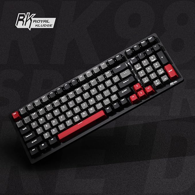 RK ROYAL KLUDGE RK98 Gaming Keyboard, Wireless Mechanical Keyboard 100 Keys Tri-Mode BT5.1/2.4G/USB-C Full Size Hot Swappable Custom Keyboard with Numpad RGB Backlit, Massive Battery, Silver Switch - Image 8
