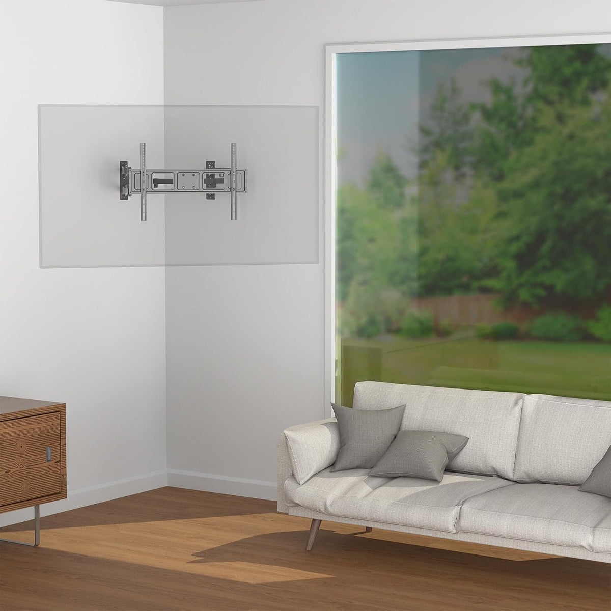 VIVO Corner TV Wall Mount for 37-70 in Screens, Max VESA 600x400mm - Image 7