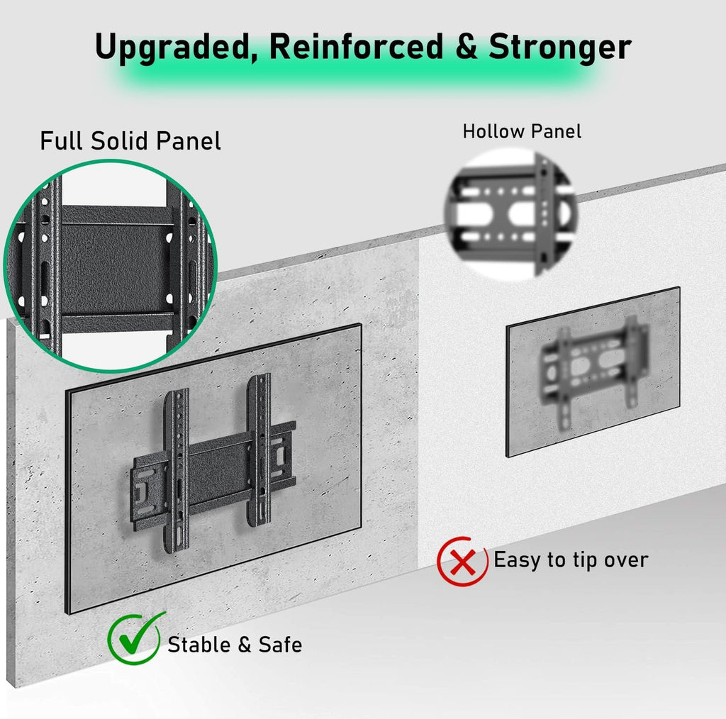 TV Wall Mount Fixed Low Profile for 14-42” LED LCD Flat Screens - Image 4