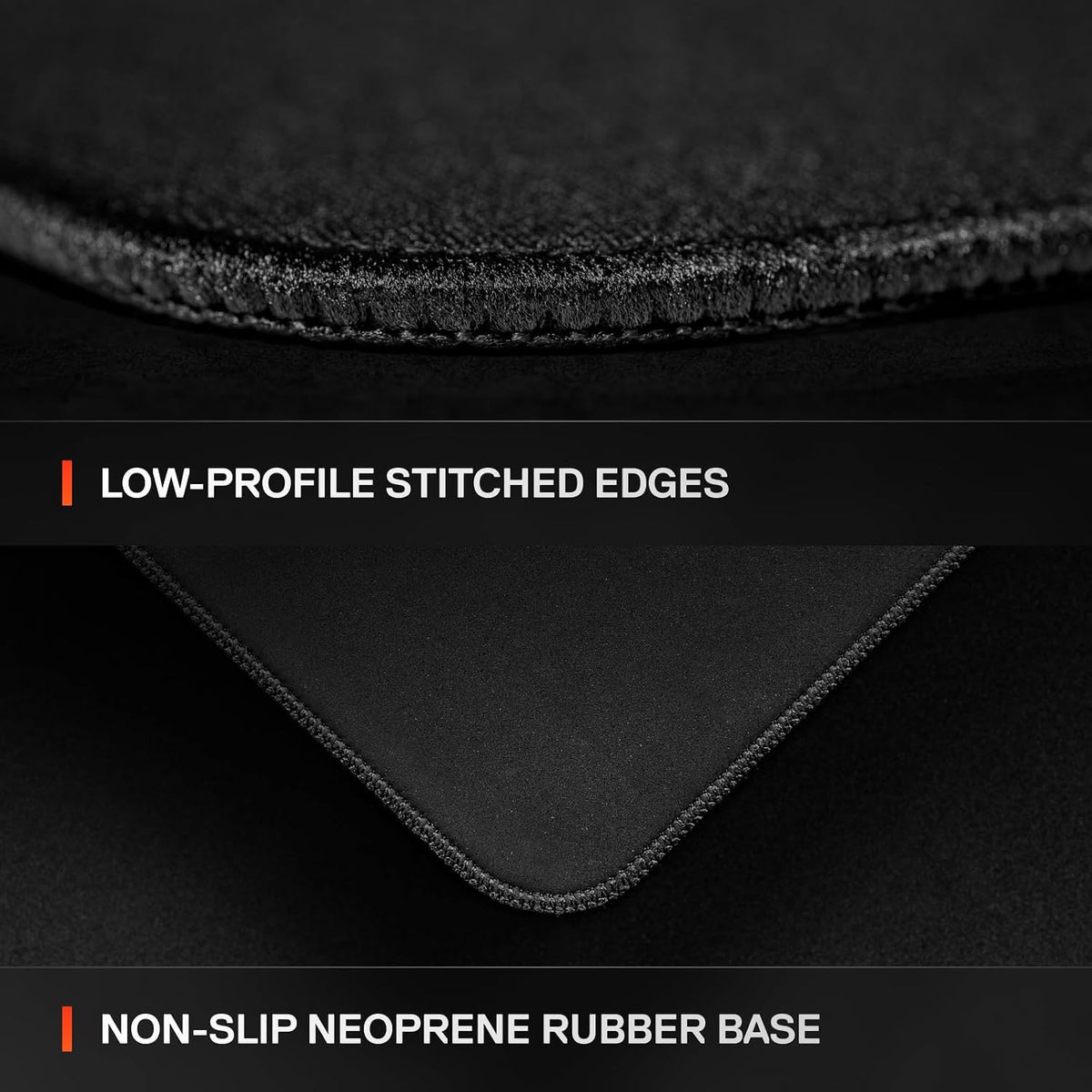 SteelSeries QcK L Performance Speed Gaming Mousepad -Extra density for a smooth glide — Low-profile edge stitching — Non-slip neoprene rubber base — 490 x 420 mm size — FPS, MOBAs, RTS, MMO - Image 5