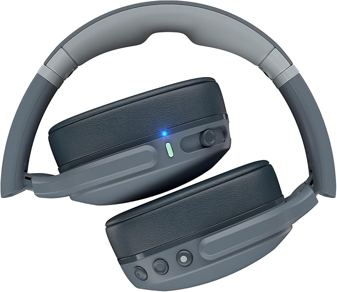 Skullcandy Crusher Evo Wireless Multi-Sensory Bass Headphones - Chill Grey | Bluetooth, Noise Isolating Over-Ear Fit, 40 Hours Battery, Microphone, Working Out, Gym, Travel, Studying, Music - Image 8
