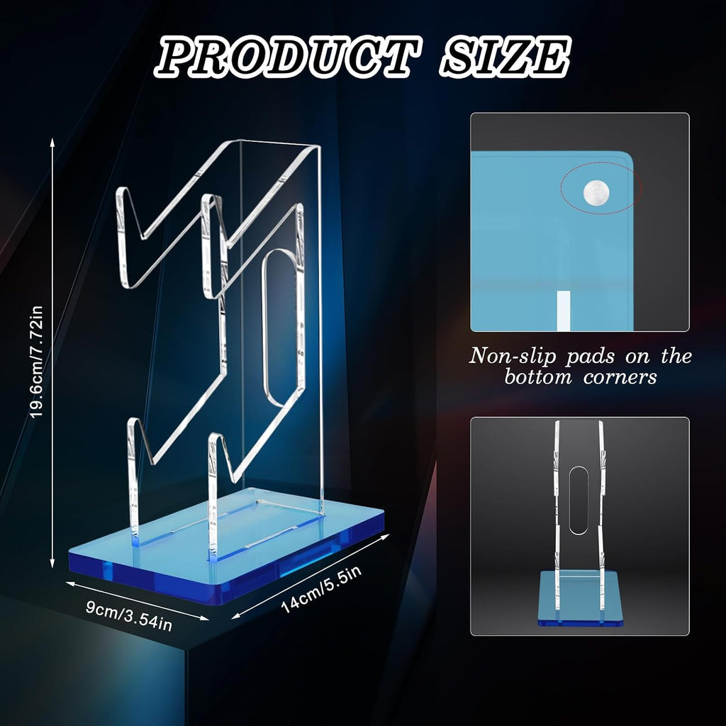 FYY Game Controller Holder 2-Tier, Universal Dual Controller Stand, Blue - Image 3