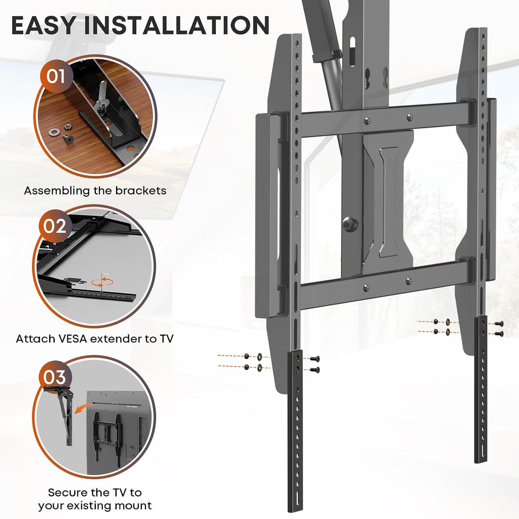 Vertical VESA Extender Plate Bracket Kit, Up to 8.36" Downward Extension - Image 5