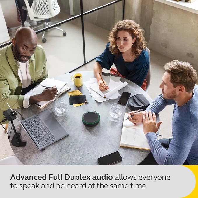 Jabra Speak2 75 SE (Second Edition) Wireless Bluetooth Speakerphone, Grey | 4 Noise-Cancelling Microphones, 65mm Full-Range Speaker, New Linking Feature, USB-C Dongle, Certified for Microsoft Teams - Image 4
