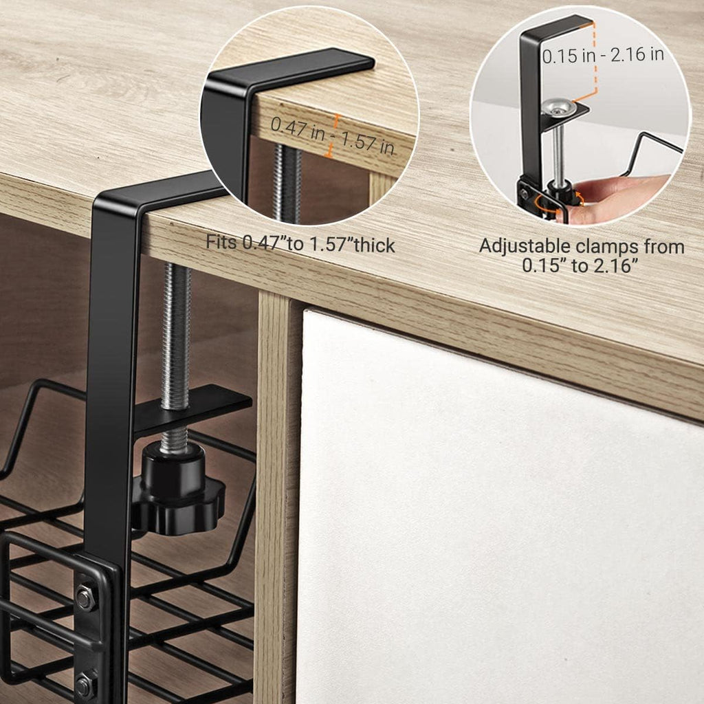 Under Desk Cable Management Tray L 14.9'' W 5.9'' - Image 5