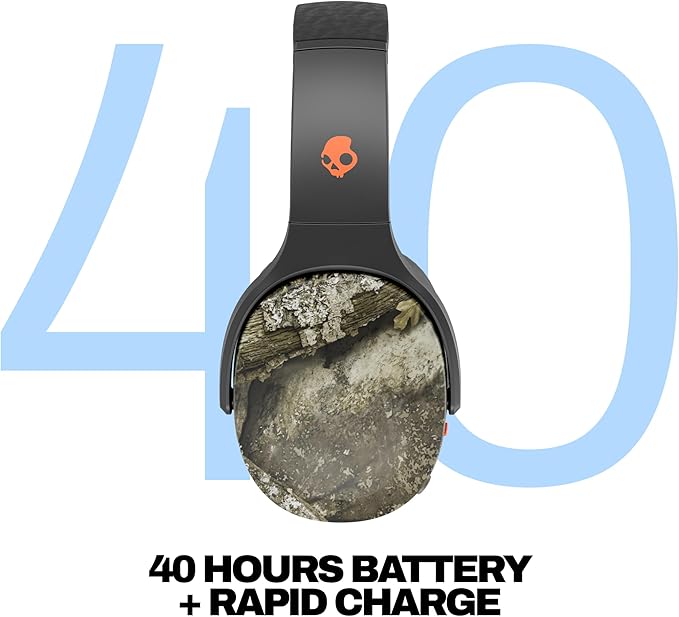 Skullcandy Crusher Evo Wireless Over-Ear Headphones - Realtree APX | Multi-Sensory Bass, Noise Isolating Over-Ear Fit, 40 Hours Battery, Microphone, Working Out, Gym, Travel, Studying, Music - Image 3