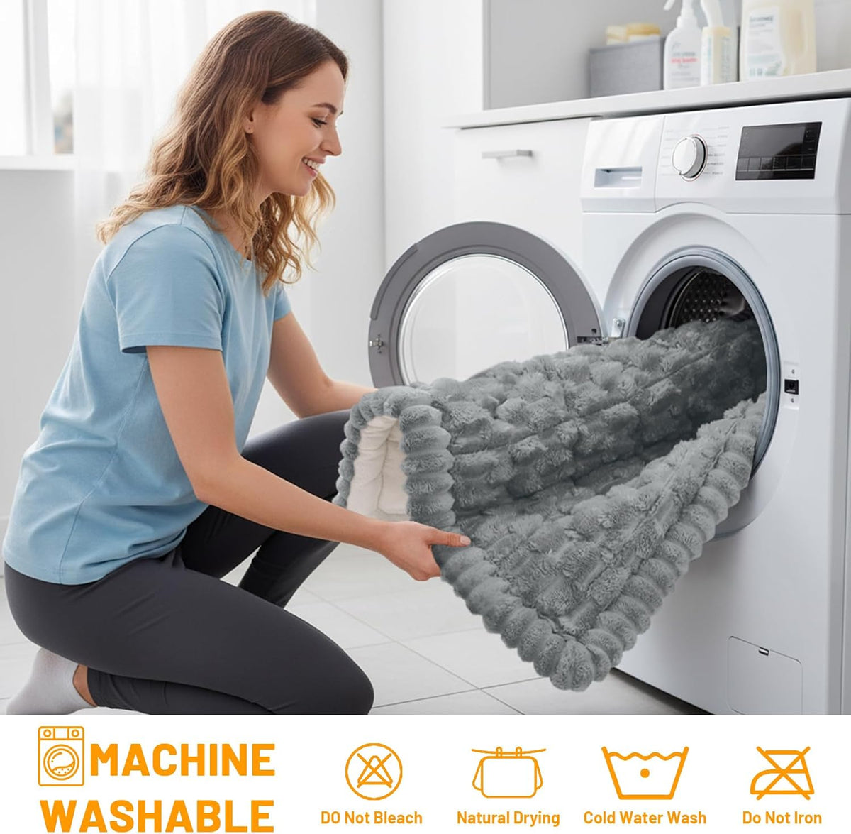 Smiry Couch Covers for Dogs, Non Slip Fuzzy Pet Sofa Protector Washable - Image 8