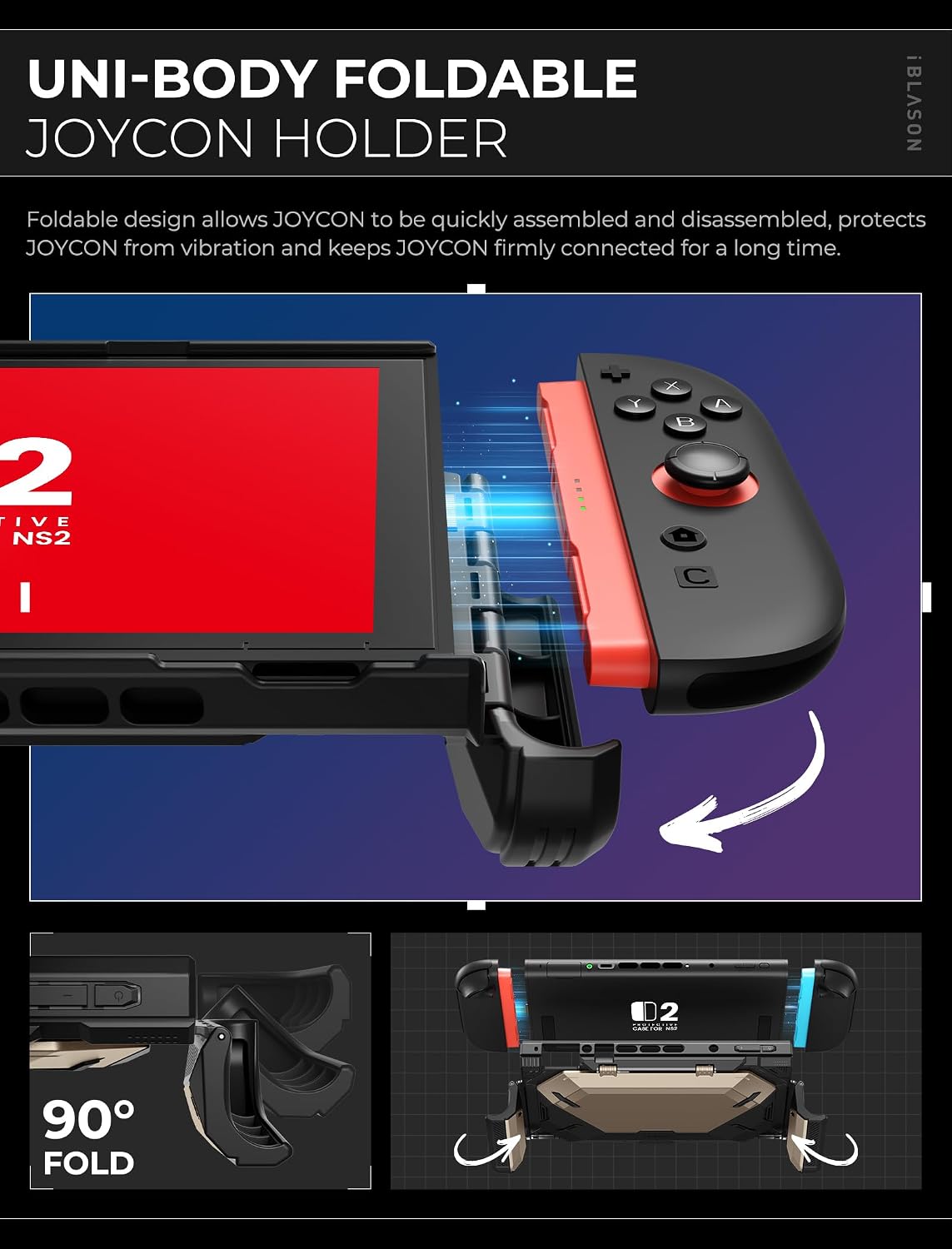 i-Blason Dockable Case for Nintendo Switch 2 with Stand, Desert - Image 3