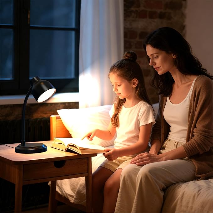 LED Desk Lamp with 96 LEDs,High lumens Table lamp | Desk Lamp for Office Home,4 Brightness Dimmable Flexible Table Lamp,Reading Light for Bedside, Office, and Study Desk Use - Image 3