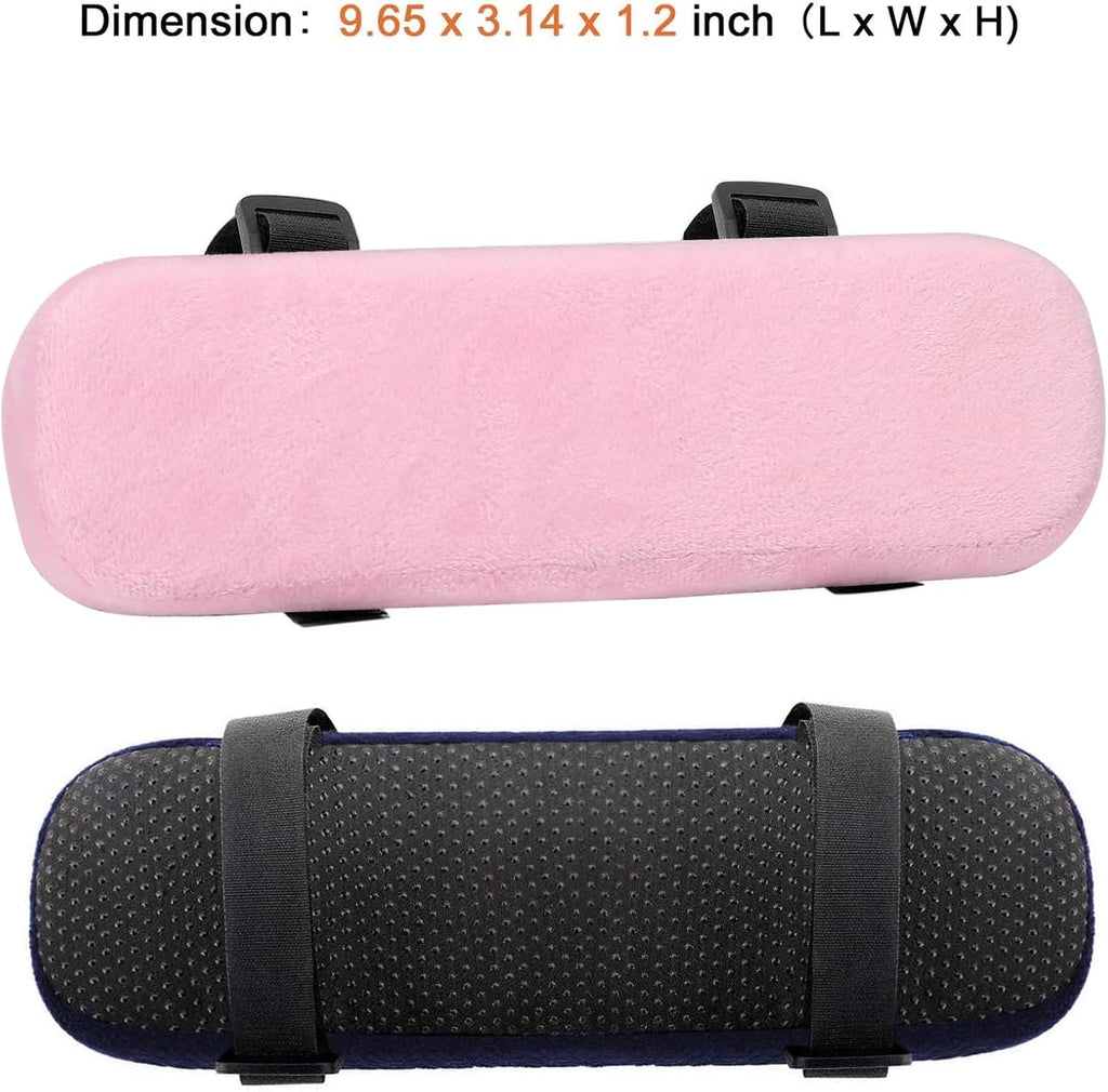MOSISO Chair Armrest Pads, Home/Office Chair Arm Rest Covers, Pink - Image 7
