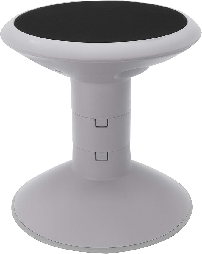 Storex Active Tilt Stool – Ergonomic Seating for Flexible Office Space and Standing Desks, Adjustable 12-24 Inch Height, Gray (00322U01C) - Image 12
