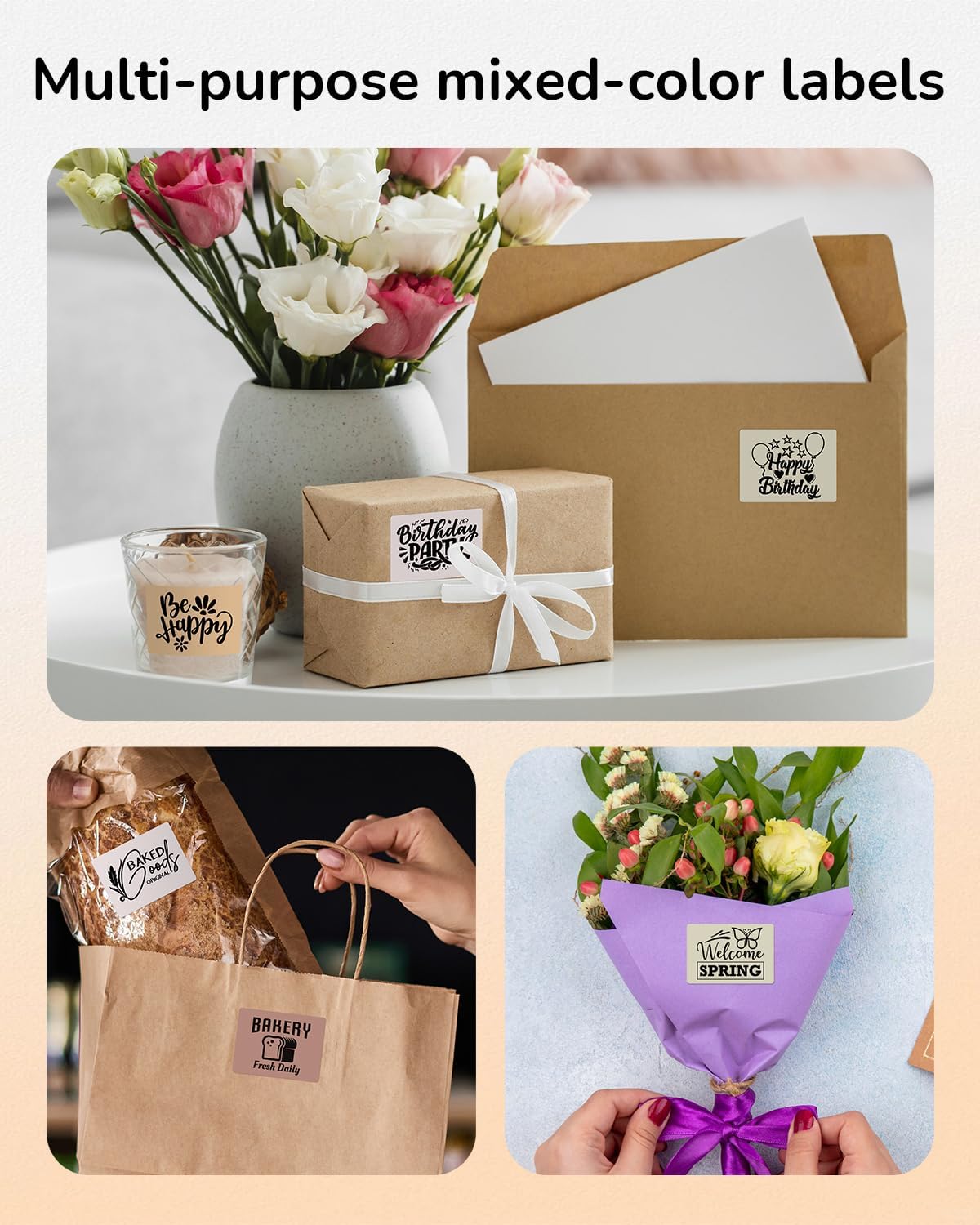 Phomemo M110 Labels - 1.57" x 1.18" Thermal Self-Adhesive 5 Stickers for M110/M100/M220/M250 Label Printers, 1 Roll 40x30mm Thermal Label Paper for Candle, Baking, Logo, Gift,230 PCS - Image 7