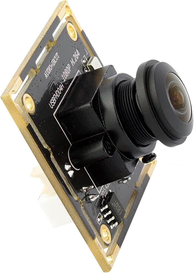 ELP H.264 1080P USB Camera Module with Microphone Wide Angle Fisheye Webcam | 180degree FHD PC Camera for Computer, UVC USB2.0 Lightburn Camera for Laser, Home Security, Embedded Machine Vision, Robotics - Image 5