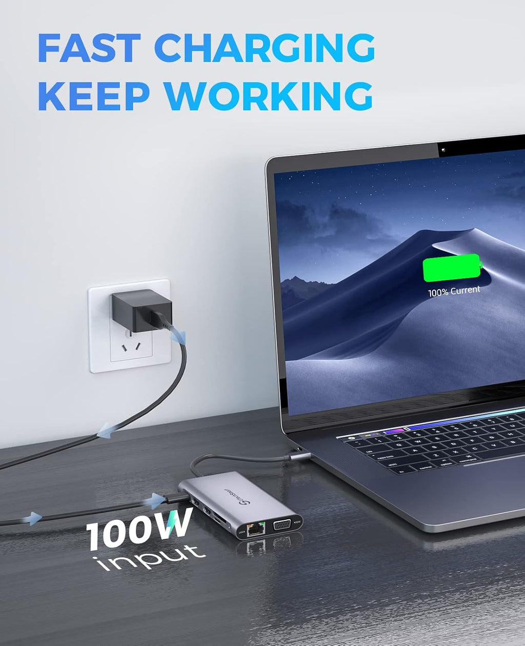 UtechSmart USB C Docking Station, Dual Monitor, Laptop Docking Station - Image 5