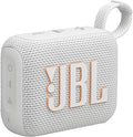 JBL Go 4 - Ultra-Portable, Waterproof and Dustproof Bluetooth Speaker, Big JBL Pro Sound with Punchy bass, 7-Hour Built-in Battery, Made in Part with Recycled Materials (White) by JBL