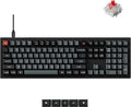 Keychron V6 8K Full Size Wired Mechanical Keyboard with Programmable Knob, 8000 Hz Polling Rate, OSA PBT Keycaps, Hot-swappable Super Red Switchs, RGB Backlit for Mac Windows Linux by Keychron