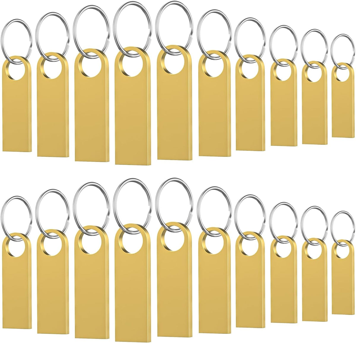 16GB USB Flash Drive 20Pack, Wooolken Sleek Metal USB 2.0 Thumb Drive by Wooolken