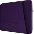 Laptop Sleeve Case 15.6 inch, Sturdy Portable Monitor Computer Laptop Case, Carrying Sleeve Bag 15.6'' with Pockets for MacBook PC Mac HP Lenovo Dell Asus Xbox Switch, Deep Purple by TEDNETGO