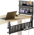 JOY worker 4-in-1 Clamp on Above/Under Desk Pegboard Cable Management Tray by JOY worker