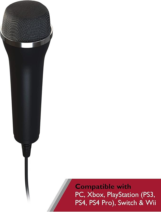 Lioncast Universal USB Microphone Compatible with Computer and Karaoke Gaming (SingStar, Voice of Germany, Lets Sing, We Sing) Compatible with Wii, PlayStation (PS5, PS4), Xbox One & PC Games, 3m - Image 7